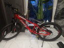 喜德盛（xds）青少年兒童自行車(chē)中國風(fēng)6-10歲鋁合金車(chē)架碟剎變速運動(dòng)學(xué)生山地車(chē) 22寸電鍍紅/鐳射銀 曬單實(shí)拍圖