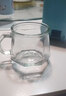 高顏值ins菱形把杯玻璃杯喝水杯家用創(chuàng  )意咖啡馬克杯辦公室茶水杯 菱形把杯帶勺子 250ml 1只 曬單實(shí)拍圖