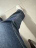 自由系窄版闊腿牛仔褲女春秋季2025新款小個(gè)子直筒高腰顯瘦彈力拖地褲 曬單實(shí)拍圖