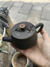 聽(tīng)紫云建水紫陶茶壺茶具大口石瓢漢瓦壺全手工非紫砂可提可轉家用送禮 金腰帶1號 200ml 曬單實(shí)拍圖