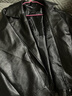 皮衣外套女春秋新款海寧機車(chē)皮衣短款韓版寬松高腰外套女 黑色 2XL 130-140斤 曬單實(shí)拍圖