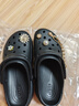 卡駱馳（CROCS）經(jīng)典云朵老爹鞋洞洞鞋時(shí)尚百搭女鞋拖鞋一腳蹬|206750 黑色-001(含智必星) 35 (220mm) 曬單實(shí)拍圖