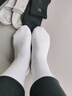 夢(mèng)特嬌襪子男士春夏季100%純棉7A抗菌防臭艾草精油襪休閑透氣運動(dòng)中筒襪 曬單實(shí)拍圖