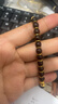 月印百川金星小葉紫檀手串 男女款高油密佛珠單圈文玩手鏈 單珠約6mm 曬單實(shí)拍圖
