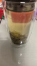 富光玻璃杯雙層 帶茶隔高硼硅玻璃水杯 茶水分離車(chē)載泡茶杯子男400ml 曬單實(shí)拍圖