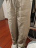 京東京造100%亞麻靜奢老錢(qián)風(fēng)休閑褲女2026新款春裝褲子女顯瘦亞麻色 XS 曬單實(shí)拍圖