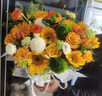 冉子花坊鮮花速遞同城配送向日葵混搭抱抱桶玫瑰送愛(ài)人女友生日禮物真鮮花 抱抱桶混搭 曬單實(shí)拍圖