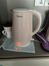 美的（Midea）電熱水壺燒水壺養生雙層防燙0涂層 食品級304不銹鋼1500W快速沸騰1.7L大容量泡茶 HJ1705 曬單實(shí)拍圖