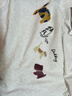 2026新款卡通印花短袖t恤女純棉夏季寬松學(xué)生設計感長(cháng)袖上衣GZXY 白灰色 M 曬單實(shí)拍圖