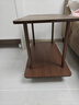 沙發(fā)邊幾簡(jiǎn)約雙層茶幾小桌子簡(jiǎn)易出租屋家用小戶(hù)型床頭桌置物架 80*40*53cm-原野橡木色 曬單實(shí)拍圖