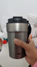 小熊（Bear）保溫杯 咖啡杯316L不銹鋼 雙飲男女生高級水杯銀色350ml伴手禮物 曬單實(shí)拍圖