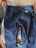 熱風(fēng)男士直筒牛仔褲2026年春季新款舒適通勤直筒窄腳小錐牛仔褲 27深蘭 30 曬單實(shí)拍圖