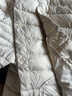 鴨鴨佟麗婭同款輕薄羽絨服女冬短款輕便冬季內膽保暖外套女裝GF 米白 M 曬單實(shí)拍圖