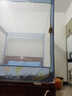 美朵嘉A類(lèi)兒童防摔圍欄蚊帳1.8x2米床家用T型三開(kāi)門(mén)清風(fēng)藍【抑菌防螨】 曬單實(shí)拍圖