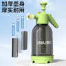 得力（deli）洗車(chē)泡沫噴壺 高氣壓手持噴水壺家車(chē)多場(chǎng)景雙噴頭增泡神器黑色2L 曬單實(shí)拍圖