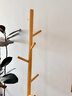 千禧華府衣架落地立式實(shí)木衣帽架臥室簡(jiǎn)易掛衣架辦公衣架加厚三角原木色 曬單實(shí)拍圖