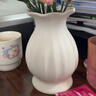 斐月伽法式陶瓷花瓶小高級感插花復古美式玫瑰客廳辦公室輕奢擺件白色 陶瓷花瓶【磨砂白】 17cm 曬單實(shí)拍圖