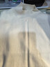 晚白疊穿萊賽爾天絲棉無(wú)袖針織衫女2026春季修身顯瘦內搭打底上衣 米白色 M 曬單實(shí)拍圖