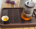 憶壺茶（YIHUTEA）茶盤(pán)托盤(pán)茶臺一體式小型實(shí)竹木家用中式茶具海蓄排水干泡辦公室 曬單實(shí)拍圖