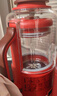 大宇（DAEWOO）破壁機家用輕音全自動(dòng)免煮小型多功能降噪免手洗免濾豆漿機榨汁輔食料理機2-3人SM08紅色 曬單實(shí)拍圖