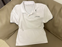 金林德伯格（J.Lindeberg）商場(chǎng)同款春新款男士涼感情侶休閑時(shí)尚短袖翻領(lǐng)T恤POLO衫52613Z021 N35熾光白 M 曬單實(shí)拍圖