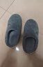 京東京造【厚底防滑】棉拖鞋男士冬季室內居家毛拖保暖半包深灰色42-43 曬單實(shí)拍圖