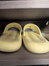名創(chuàng  )優(yōu)品（MINISO）拖鞋男女踩屎感居家簡(jiǎn)約浴室外穿情侶防滑四季拖鞋 黃  40-41 曬單實(shí)拍圖