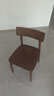 原始原素實(shí)木椅子餐椅家用餐椅書(shū)房辦公椅簡(jiǎn)約靠背椅P5122 【黑胡桃色】餐椅*1 436*470*810mm 曬單實(shí)拍圖