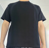 卡圖弛美式黑色正肩短袖t恤男款春夏季重磅拼接體恤cleanfit內搭半截袖 黑色 XL 曬單實(shí)拍圖