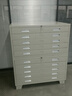 豫爾文  底圖柜文件柜多層抽屜柜工程柜畫(huà)紙畫(huà)軸儲物柜 0號三節1750*1300*930白色帶輪 曬單實(shí)拍圖