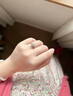 DR莫桑鉆石圓包圍鉆四爪微鑲款鉑金婚戒指女一克拉鉆戒情人節生日禮 50分莫桑鉆鉑金戒指/D級 【閉口聯系客服備注圈數】 曬單實拍圖