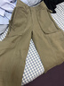 UR2026春季新款女裝休閑工裝拉鏈大口袋棉質(zhì)錐形褲UWH660006 綠卡其 S 曬單實(shí)拍圖
