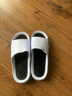 回力拖鞋男士厚底防滑浴室一字拖休閑外穿耐磨涼鞋SDJ-3A77 白黑42-43 曬單實(shí)拍圖