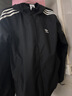 adidas經(jīng)典三條紋運動(dòng)連帽夾克外套男女春季阿迪達斯三葉草   黑色   S 曬單實(shí)拍圖