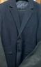 阿悠胖大碼西服套裝男商務(wù)結婚伴郎西裝禮服 藏青西服西褲 XL/180 曬單實(shí)拍圖