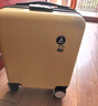 鵑羚行李箱小型可登機箱男女兒童拉桿箱旅行箱免托運密碼箱次日達皮箱 米白色14英寸20x30x40升級3節拉桿豪華內襯 14英寸 出差旅游春秋航空大容量可上飛機登機箱 曬單實(shí)拍圖