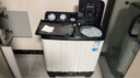 志高（CHIGO）半自動(dòng)雙桶洗衣機 家用小型雙缸洗衣機 老式洗脫分離雙筒雙杠大容量 16公斤 雙缸 【強勁動(dòng)力丨洗10+脫6】 曬單實(shí)拍圖