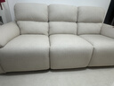 芝華仕（CHEERS）頭等艙慢調小家30375絨布零靠墻電動(dòng)沙發(fā)白2.20m奶油風(fēng)沙發(fā)客廳 明月白-三座雙電-2.20M-4級防水絨布 優(yōu)先發(fā)貨（詳詢(xún)客服） 曬單實(shí)拍圖