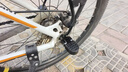 自行車(chē)后座腳踏板踩腳電動(dòng)車(chē)后輪放山地車(chē)腳蹬子折疊單車(chē)通用配件 黑色一對(送工具和螺絲) 曬單實(shí)拍圖