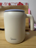 美的（Midea）電熱水壺米色燒水壺便攜式燒水杯差旅春游 0.6L智能斷電304食品級不銹鋼迷你便攜小容量SH06X6-103 曬單實(shí)拍圖