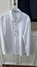 京東京造【針織200支】襯衫男白襯衫長(cháng)袖襯衫春季新款商務(wù)襯衣 白色 41 曬單實(shí)拍圖