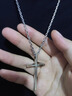 QMXD刻字潮男十字架項鏈男款潮流鈦鋼久不掉色嘻哈吊墜簡(jiǎn)約個(gè)性送男友 曬單實(shí)拍圖