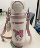 杯具熊（BEDDYBEAR）海浪雙飲保溫杯男女便攜杯套吸管水杯大容量學(xué)生杯子500ml美樂(lè )蒂 曬單實(shí)拍圖
