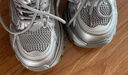 他她（TATA）星際銀河厚底老爹鞋秋季新款女透氣休閑運動(dòng)鞋女CZX01AM6 銀色（跟高8.5cm） 36 曬單實(shí)拍圖