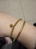謝瑞麟黃金手鐲女古法素圈足金鐲子半實(shí)心送女友老婆勞動(dòng)節禮物計價(jià) 足金56圈口約5.2克【厚壁中空】現貨 曬單實(shí)拍圖