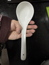 斯凱綈（Sky Top）大號湯勺陶瓷調羹飯勺子餐勺骨瓷純白家用餐具馬戈1件裝 曬單實(shí)拍圖