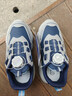 回力（Warrior）男童運動(dòng)鞋中大童防水皮面旋鈕扣跑步鞋 WZ(CL)-0752 灰藍   33 曬單實(shí)拍圖