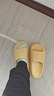 樸西新款EVA踩屎感厚底拖鞋女士居家室內情侶拖鞋男 黃色 37-38 曬單實(shí)拍圖