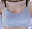 ubras26新款無(wú)尺碼微辣美背帶字母雙肩帶文胸無(wú)痕不掉肩運動(dòng)瑜伽內衣 自由藍色【虞書(shū)欣同款】 均碼 U 曬單實(shí)拍圖