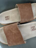 HELEON【意大利牛反絨】BC老錢(qián)風(fēng)一字拖復古外穿軟皮休閑涼拖鞋沙灘鞋 皇室棕 42 曬單實(shí)拍圖